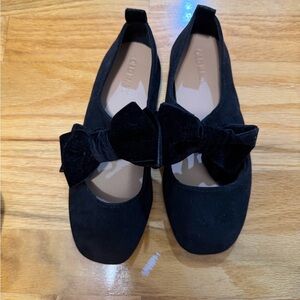 Old Navy Girls Black Bow Flats